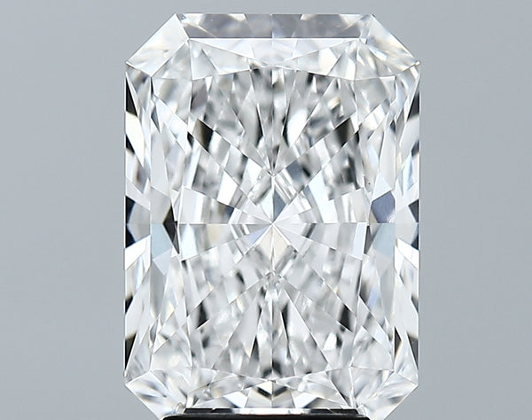 Lab-Grown 4.12 Carat Radiant Cut Diamond color E Clarity VVS2 With GIA Certificate, precious stones, engagement diamonds