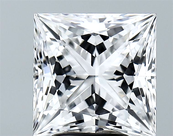 Lab-Grown 3.52 Carat Princess Cut Diamond color E Clarity VVS2, precious stones, engagement diamonds