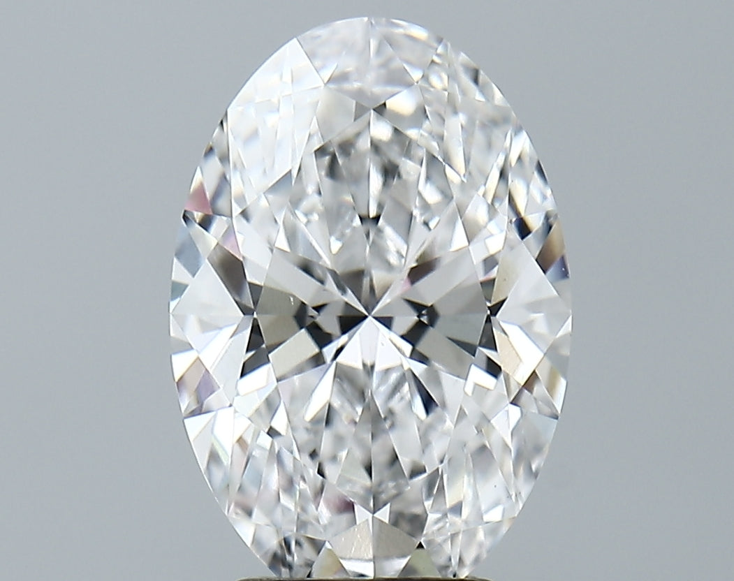 Lab-Grown 3.65 Carat Oval Shape Diamond color D Clarity VS1, precious stones, engagement diamonds