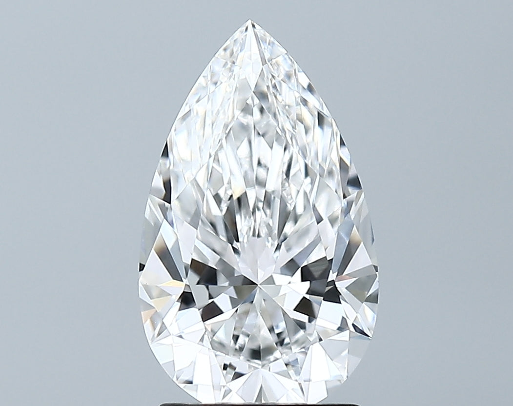 Lab-Grown 2.03 Carat Pear Shape Diamond color D Clarity VVS2, precious stones, engagement diamonds