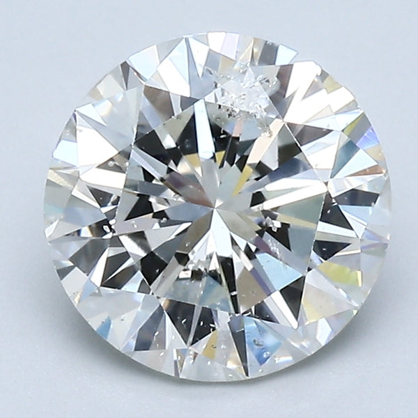 2.23 Carat Round Brilliant Diamond color J Clarity I2, natural diamonds, precious stones, engagement diamonds