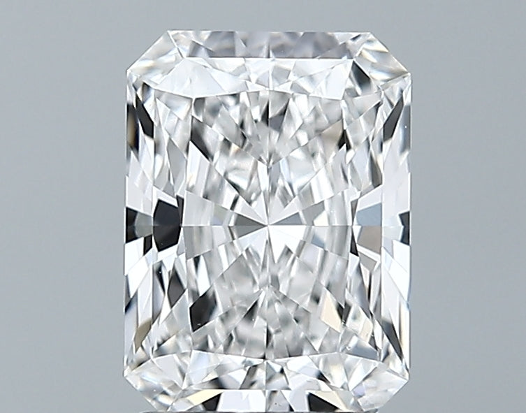 Lab-Grown 1.76 Carat Radiant Cut Diamond color E Clarity VVS2 With GIA Certificate, precious stones, engagement diamonds