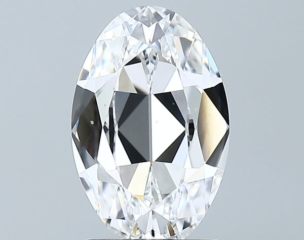 Lab-Grown 2.15 Carat Antique Oval Shape Diamond color D Clarity VVS2 With GIA Certificate, precious stones, engagement diamonds