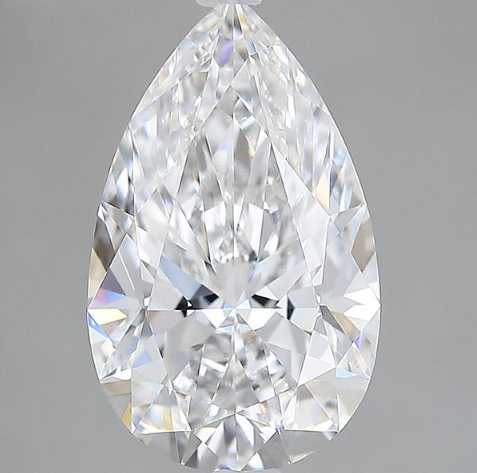 Lab-Grown 3.06 Carat Pear Shape Diamond color E Clarity VS1 With GIA Certificate, precious stones, engagement diamonds