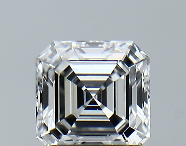 Lab-Grown 1.12 Carat Asscher Cut Diamond color E Clarity VVS1, precious stones, engagement diamonds