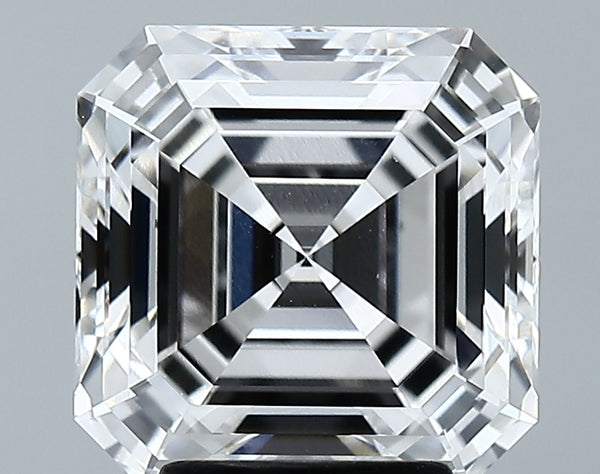 Lab-Grown 4.15 Carat Asscher Cut Diamond color E Clarity VVS2 With GIA Certificate, precious stones, engagement diamonds