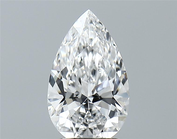 Lab-Grown 1.60 Carat Pear Shape Diamond color E Clarity VS1 With GIA Certificate, precious stones, engagement diamonds