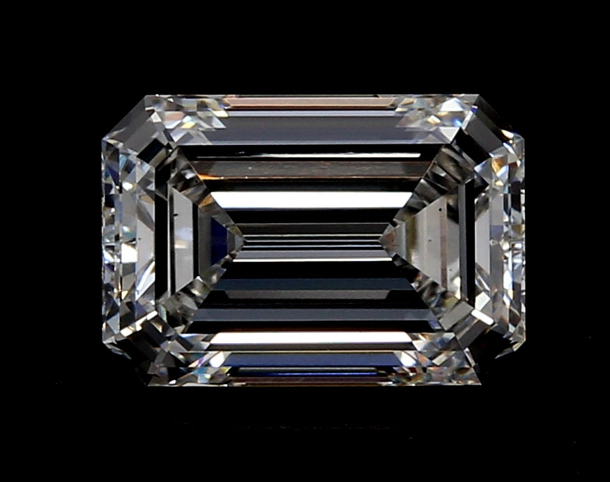 Lab-Grown 1.79 Carat Emerald Cut Diamond color E Clarity VS2 With GIA Certificate, precious stones, engagement diamonds