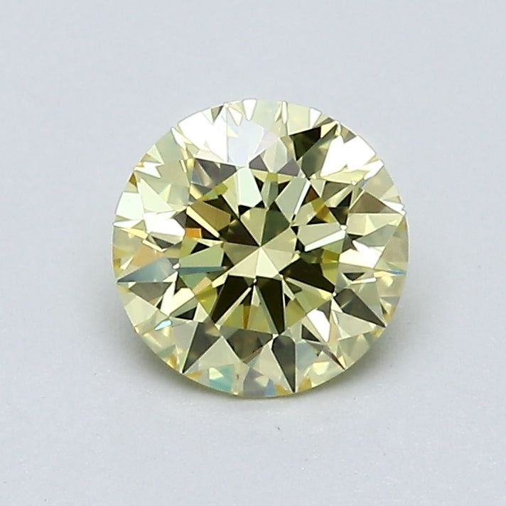 GIA Certified 0.92 Ct Round Brilliant Diamond FANCY INTENSE FANCY YELLOW-VS1 Natural Loose, natural diamonds, precious stones, engagement diamonds