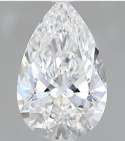 Lab-Grown 1.53 Carat Pear Shape Diamond color E Clarity VVS2, precious stones, engagement diamonds