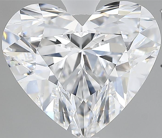 Lab-Grown 3.18 Carat Heart Shape Diamond color E Clarity VVS2 With GIA Certificate, precious stones, engagement diamonds