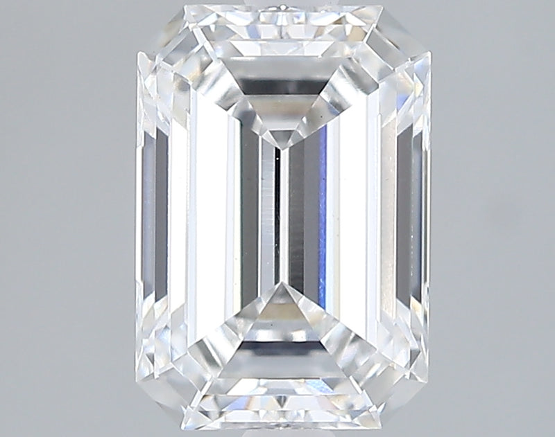 Lab-Grown 2.17 Carat Emerald Cut Diamond color E Clarity VS2 With GIA Certificate, precious stones, engagement diamonds