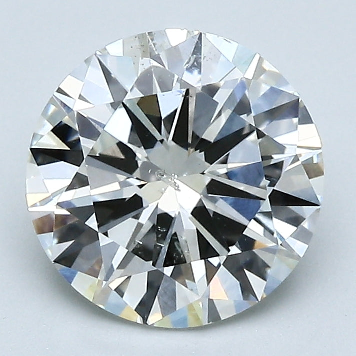 Natural Loose 2.51 Carat Round Brilliant Diamond GIA Certified I-SI2, natural diamonds, precious stones, engagement diamonds