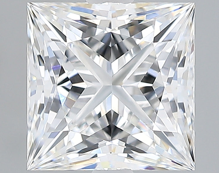 Lab-Grown 2.27 Carat Princess Cut Diamond color D Clarity VVS2, precious stones, engagement diamonds