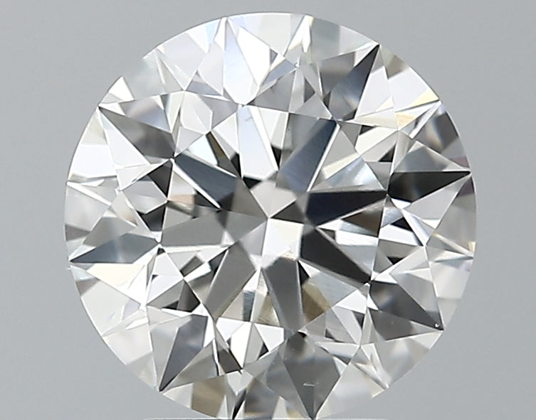 Lab-Grown 2.61 Carat Round Brilliant Diamond color H Clarity VS1 With GIA Certificate, precious stones, engagement diamonds