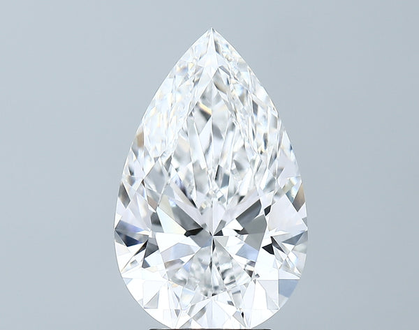 Lab-Grown 4.30 Carat Pear Shape Diamond color E Clarity VVS2 With GIA Certificate, precious stones, engagement diamonds