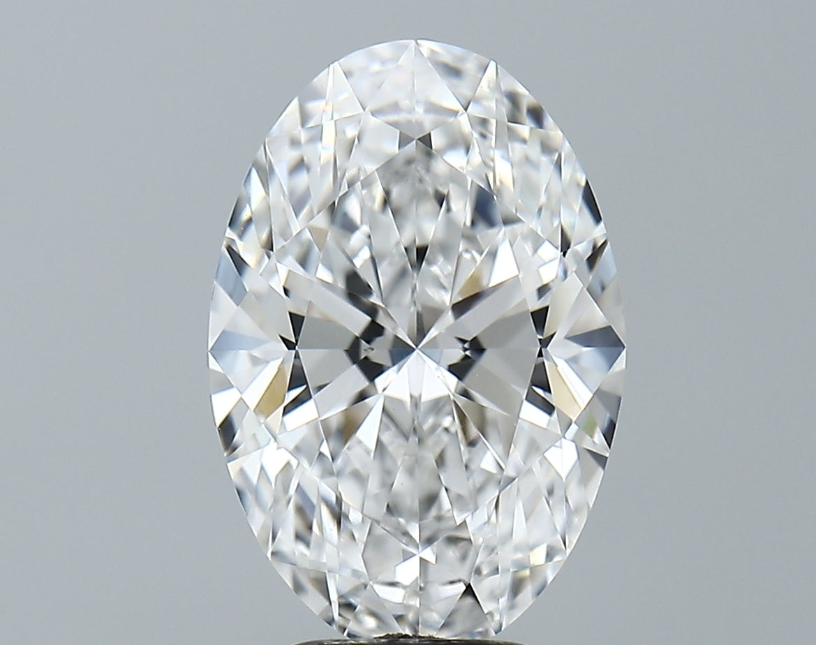 Lab-Grown 4.08 Carat Oval Shape Diamond color D Clarity VVS2 With GIA Certificate, precious stones, engagement diamonds