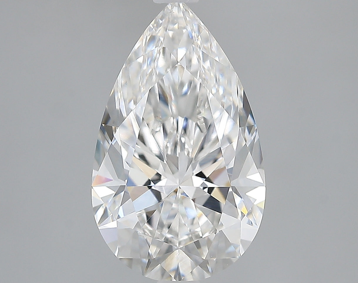 Lab-Grown 2.59 Carat Pear Shape Diamond color E Clarity VVS1, precious stones, engagement diamonds
