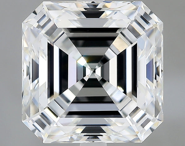 Lab-Grown 5.13 Carat Asscher Cut Diamond color E Clarity VVS2, precious stones, engagement diamonds