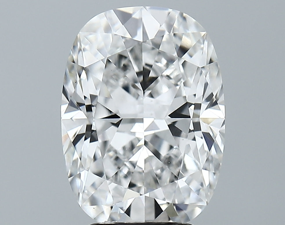 Lab-Grown 3.88 Carat Cushion Brilliant Diamond color D Clarity VVS2, precious stones, engagement diamonds