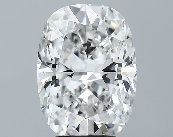 Lab-Grown 3.88 Carat Cushion Brilliant Diamond color D Clarity VVS2, precious stones, engagement diamonds
