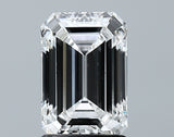 Lab-Grown 1.58 Carat Emerald Cut Diamond color E Clarity VVS2 With GIA Certificate, precious stones, engagement diamonds