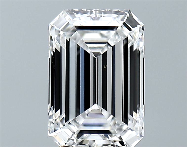 Lab-Grown 2.54 Carat Emerald Cut Diamond color E Clarity VS1 With GIA Certificate, precious stones, engagement diamonds