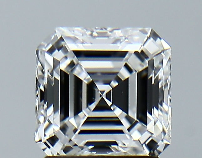 Lab-Grown 1.52 Carat Asscher Cut Diamond color D Clarity VVS2, precious stones, engagement diamonds