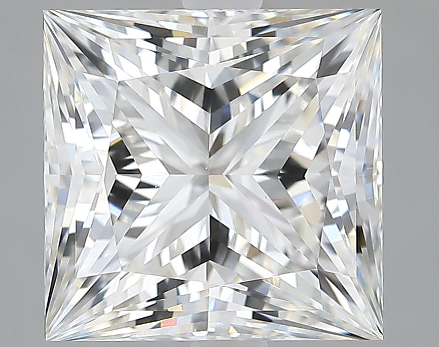 Lab-Grown 3.68 Carat Princess Cut Diamond color E Clarity VVS2, precious stones, engagement diamonds