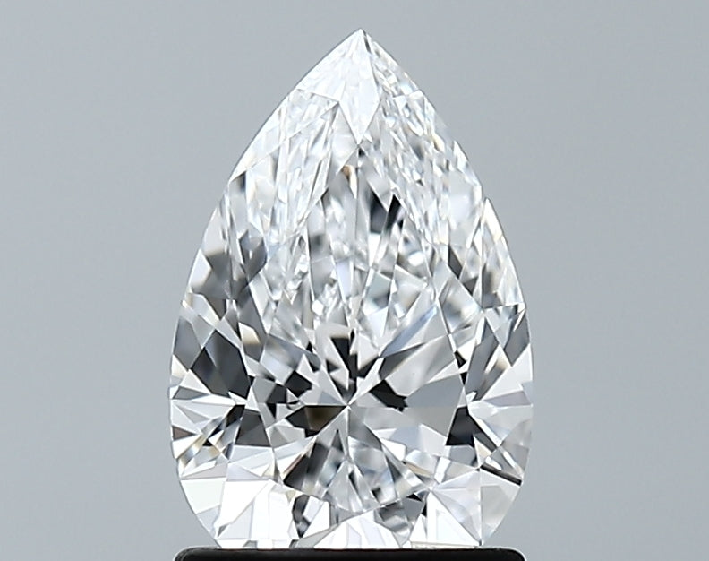 Lab-Grown 1.26 Carat Pear Shape Diamond color D Clarity VVS2 With GIA Certificate, precious stones, engagement diamonds