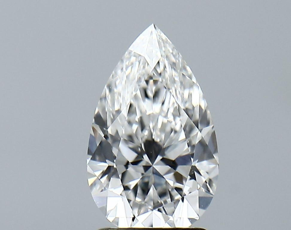 Lab-Grown 1.69 Carat Pear Shape Diamond color E Clarity VVS2, precious stones, engagement diamonds