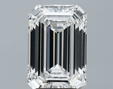 Lab-Grown 3.85 Carat Emerald Cut Diamond color E Clarity VS1 With GIA Certificate, precious stones, engagement diamonds