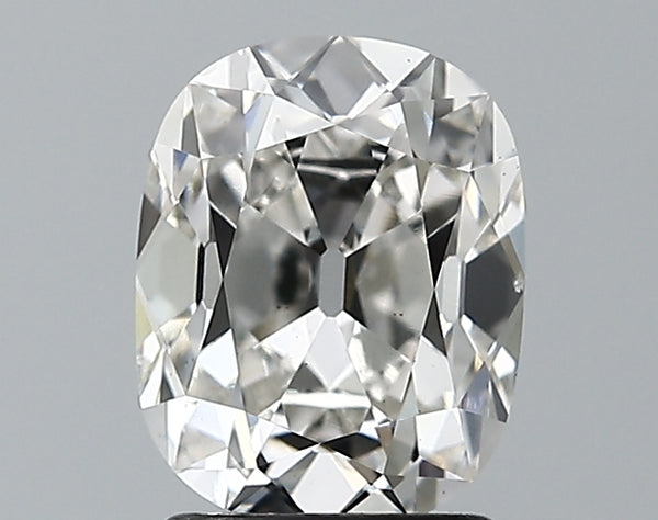 Lab-Grown 1.72 Carat Antique Cushion Cut Diamond color G Clarity VS2 With GIA Certificate, precious stones, engagement diamonds