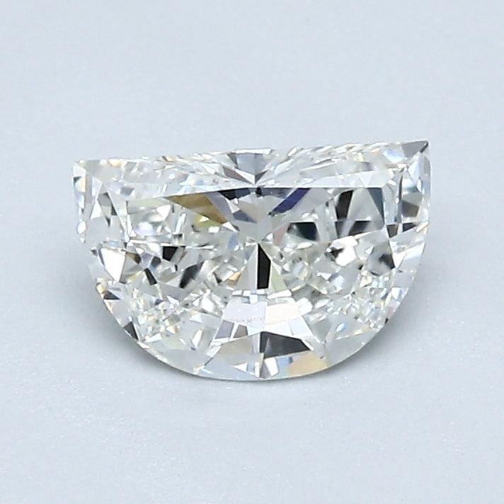 0.60 Carat Half Moon Shape Natural Mined Diamond I Color VS2 Clarity With GIA Certificate, natural diamonds, precious stones, engagement diamonds