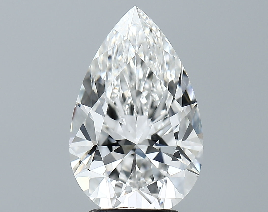 Lab-Grown 3.08 Carat Pear Shape Diamond color E Clarity VVS2, precious stones, engagement diamonds