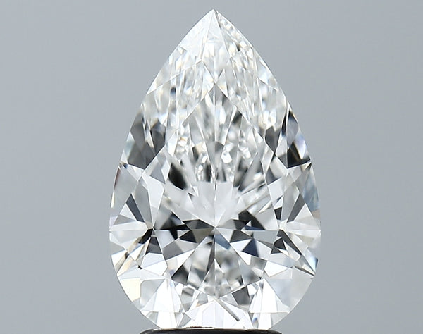 Lab-Grown 3.08 Carat Pear Shape Diamond color E Clarity VVS2, precious stones, engagement diamonds