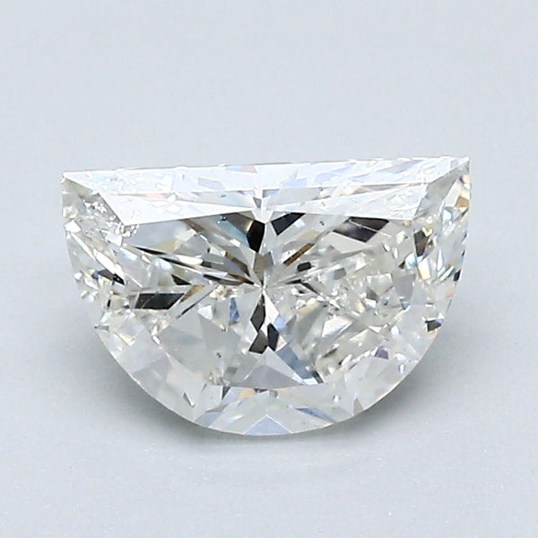 0.97 Carat Half Moon Shape Diamond color J Clarity I1, natural diamonds, precious stones, engagement diamonds