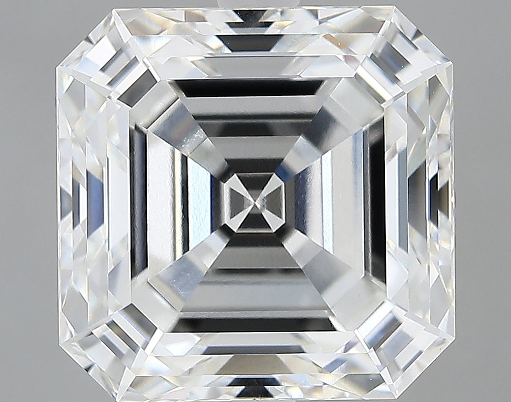Lab-Grown 6.15 Carat Asscher Cut Diamond color E Clarity VVS2, precious stones, engagement diamonds