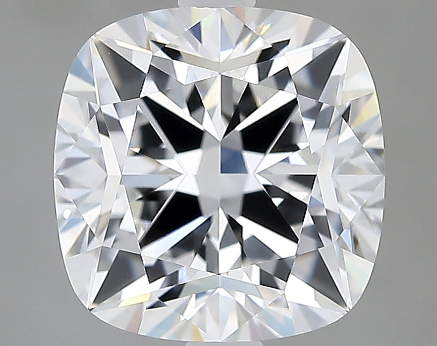 Lab-Grown 2.90 Carat Square Cushion Cut Diamond color E Clarity VVS2, precious stones, engagement diamonds