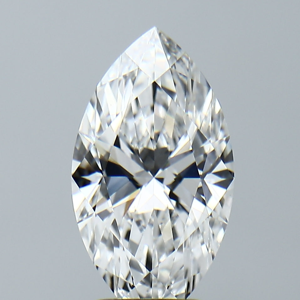 Lab-Grown 2.99 Carat Marquis Shape Diamond color D Clarity VVS2, precious stones, engagement diamonds