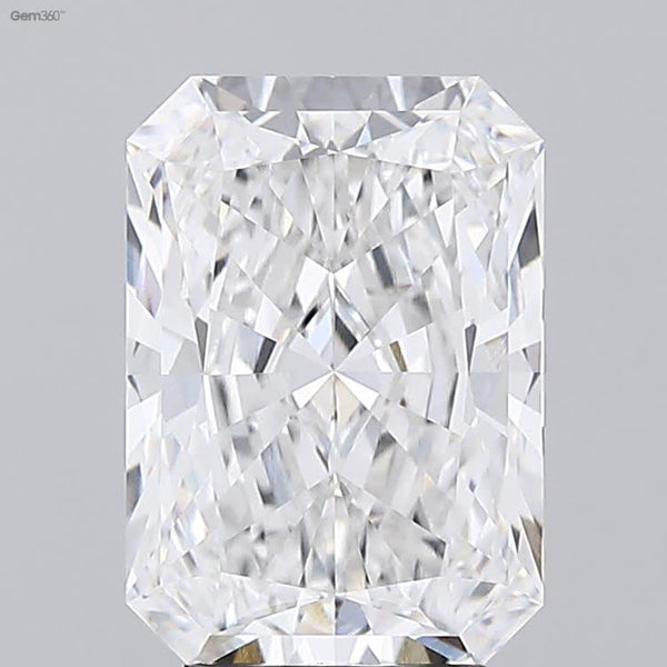 Lab-Grown 3.59 Carat Radiant Cut Diamond color F Clarity VVS2 With GIA Certificate, precious stones, engagement diamonds
