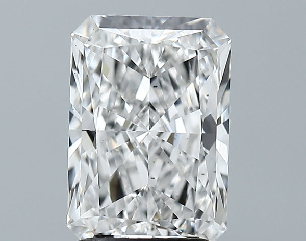 Lab-Grown 2.39 Carat Radiant Cut Diamond color E Clarity VS1, precious stones, engagement diamonds