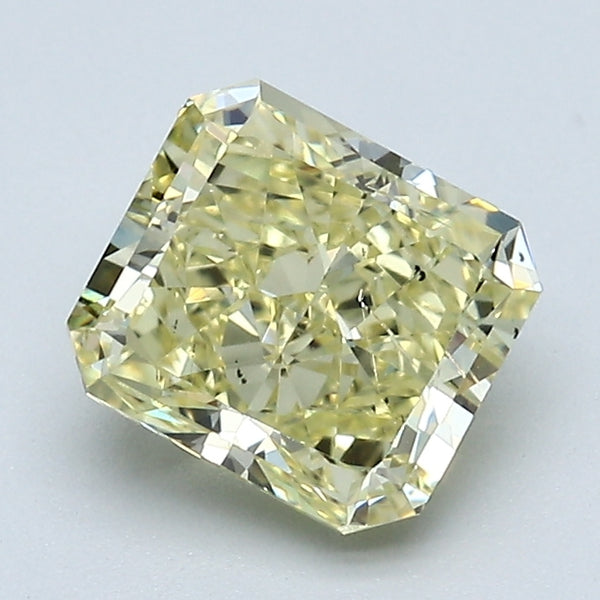 1.71 Carat Radiant Cut Natural Mined Diamond Fancy  Yellow Color SI2 Clarity With GIA Certificate, natural diamonds, precious stones, engagement diamonds