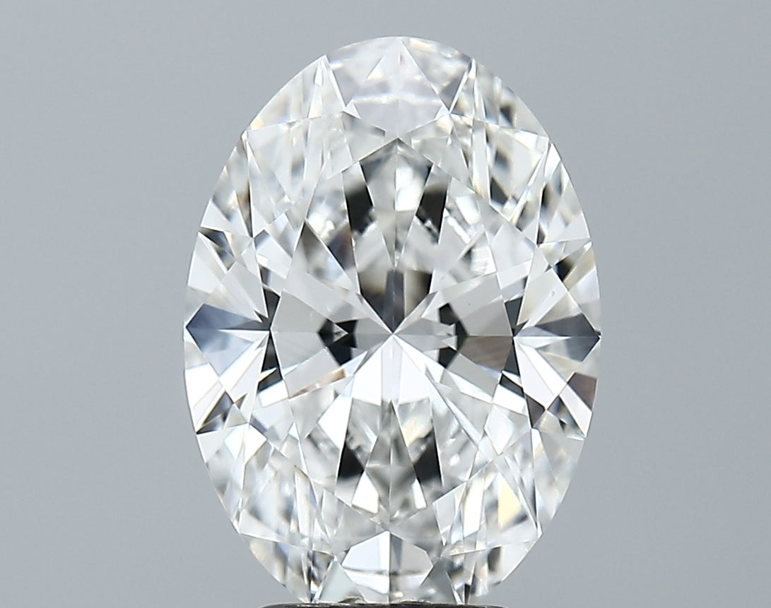 Lab-Grown 3.69 Carat Oval Shape Diamond color D Clarity VVS2, precious stones, engagement diamonds