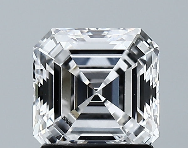 Lab-Grown 1.44 Carat Asscher Cut Diamond color E Clarity VVS1 With GIA Certificate, precious stones, engagement diamonds