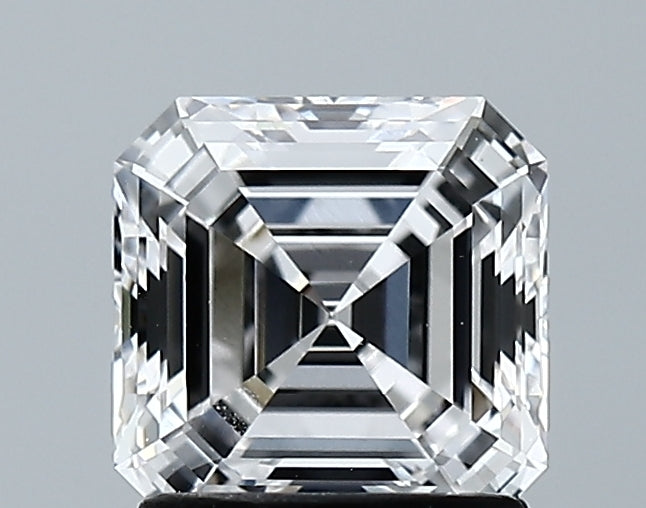 Lab-Grown 1.44 Carat Asscher Cut Diamond color E Clarity VVS1 With GIA Certificate, precious stones, engagement diamonds