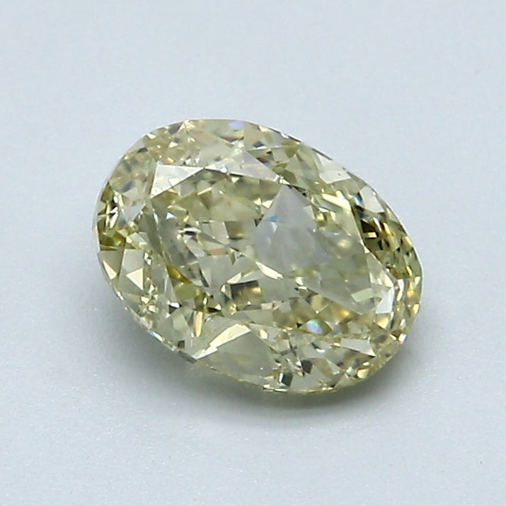 1.00 Carat Oval Shape Natural Mined Diamond Fancy Light Brownish Greenish Yellow Color SI1 Clarity With GIA Certificate, natural diamonds, precious stones, engagement diamonds