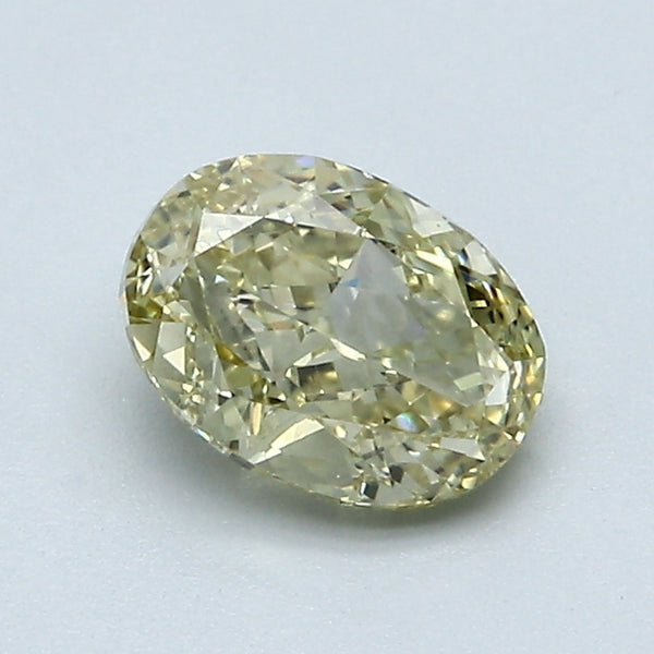 1.00 Carat Oval Shape Natural Mined Diamond Fancy Light Brownish Greenish Yellow Color SI1 Clarity With GIA Certificate, natural diamonds, precious stones, engagement diamonds