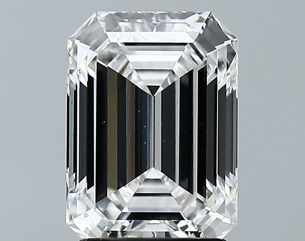 Lab-Grown 2.55 Carat Emerald Cut Diamond color E Clarity VS1 With GIA Certificate, precious stones, engagement diamonds