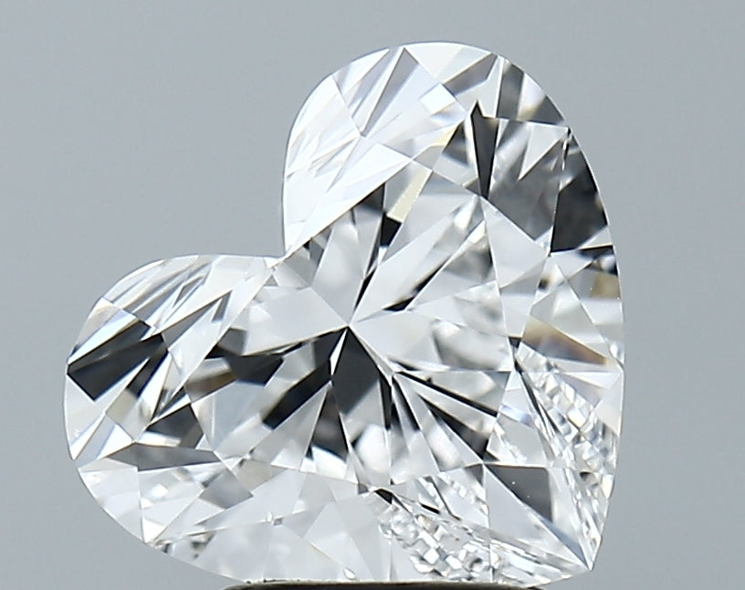 Lab-Grown 2.81 Carat Heart Shape Diamond color E Clarity VVS2 With GIA Certificate, precious stones, engagement diamonds